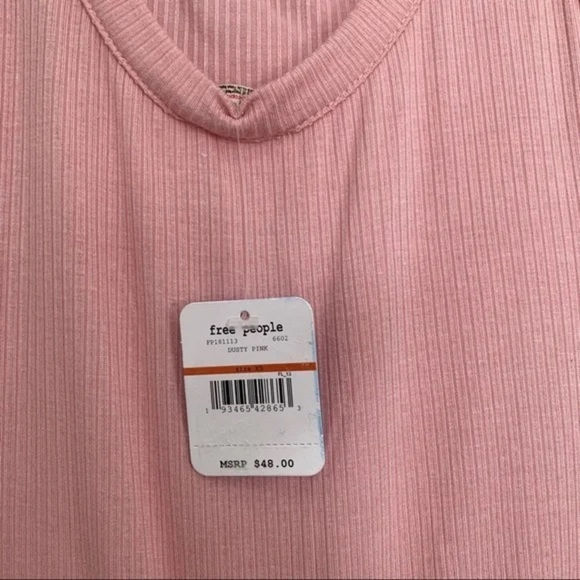 Free People B-Side O-Ring Pink Bodysuit - Picture 2 of 5